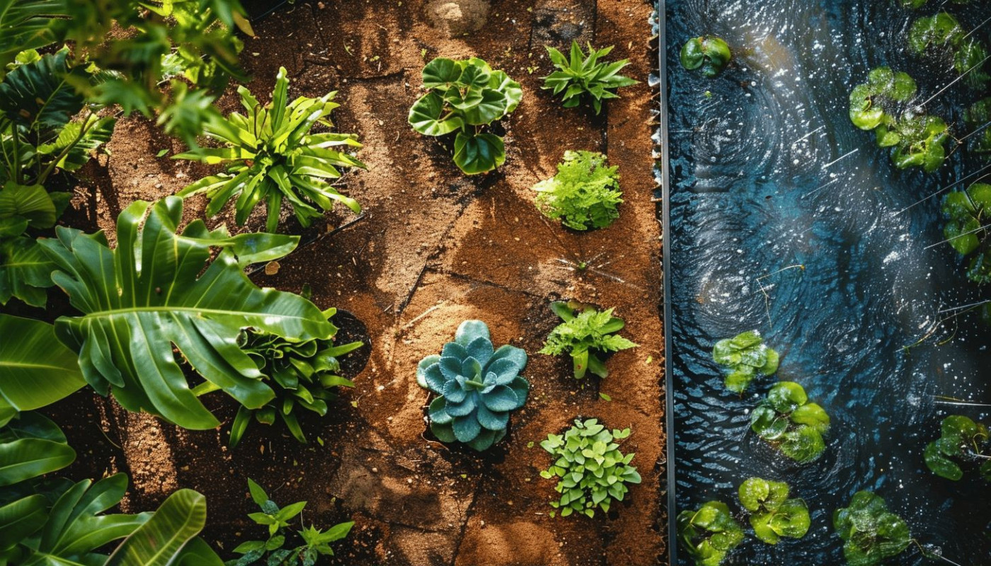 Création d'un jardin de pluie écologique pour une gestion durable des eaux
