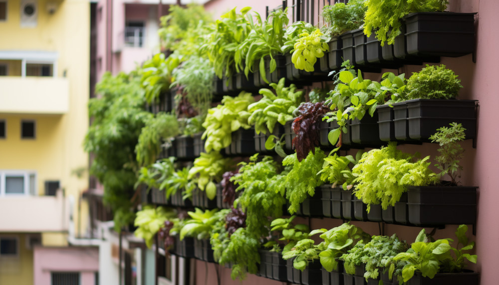 Jardin - Création d'un potager vertical pour balcon