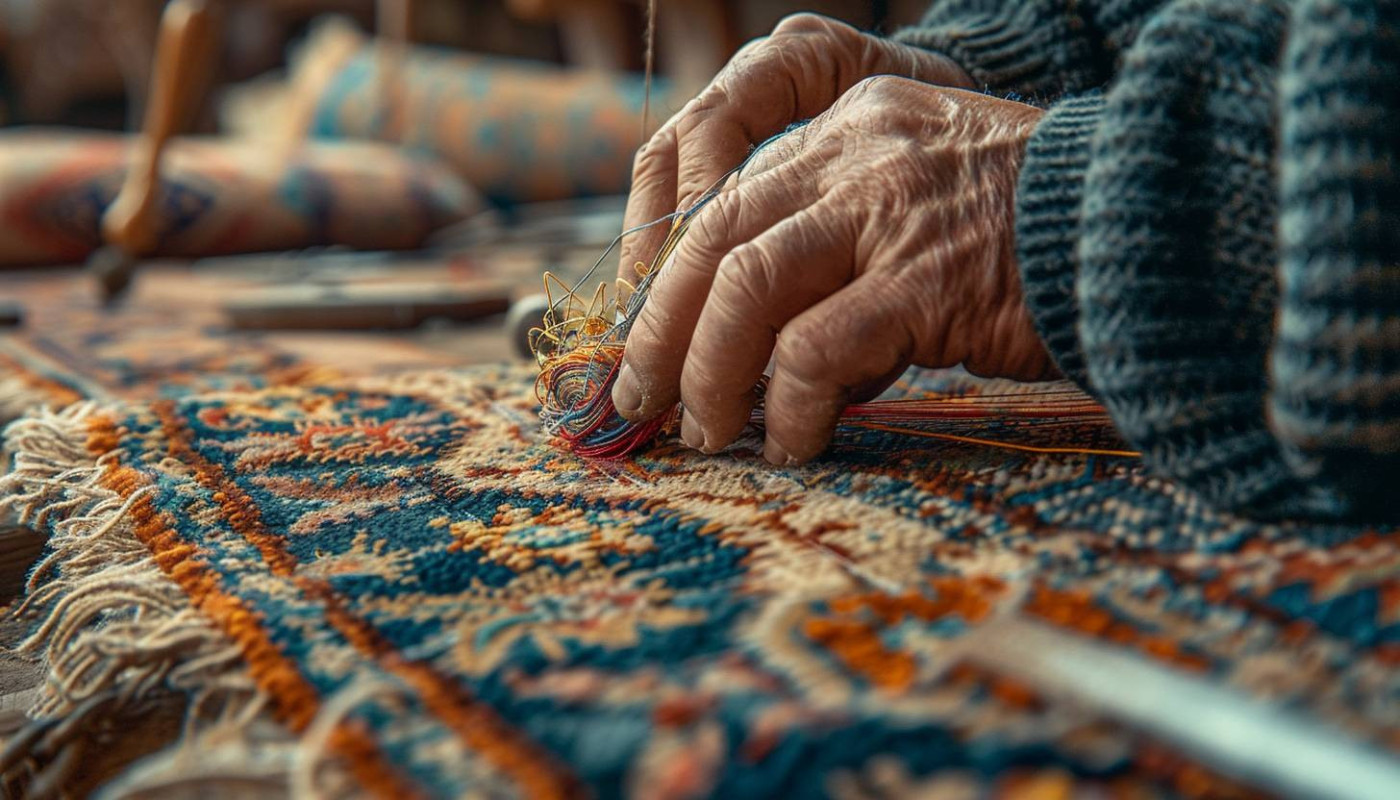 Techniques traditionnelles de restauration et réparation de tapis