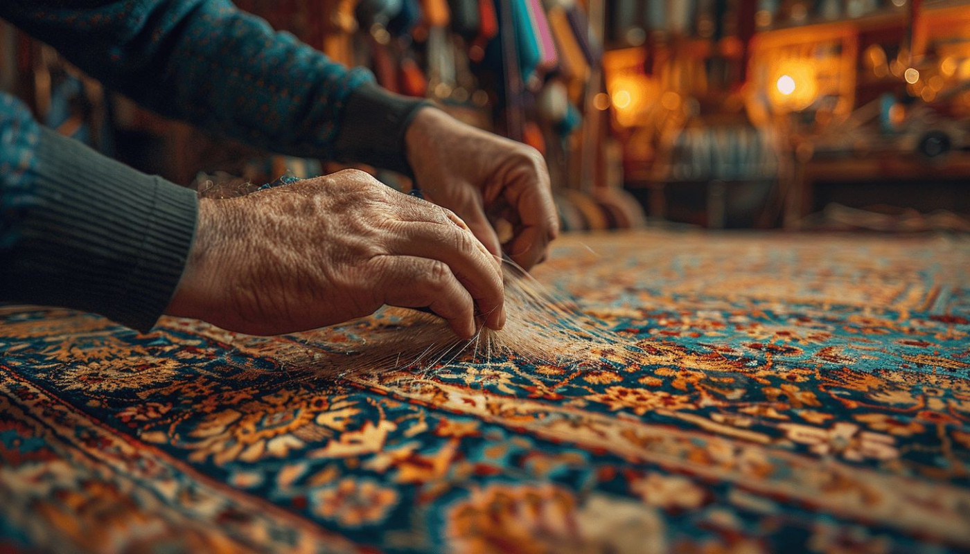 Techniques traditionnelles pour la restauration et la conservation des tapis d'Orient